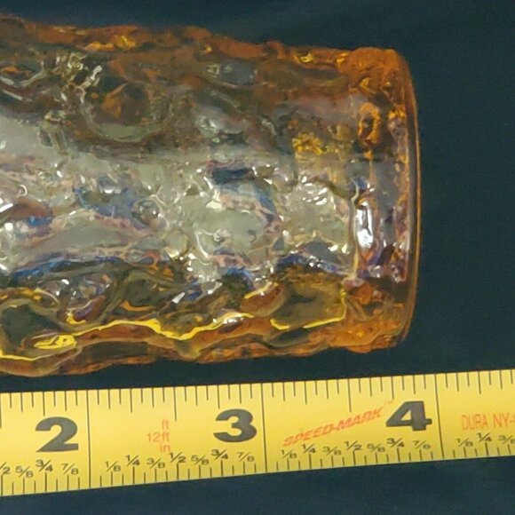 Anchor Hocking Lido Milano Juice Glasses Desert Honey Crinkle set of 2 vintage - Picture 5 of 7